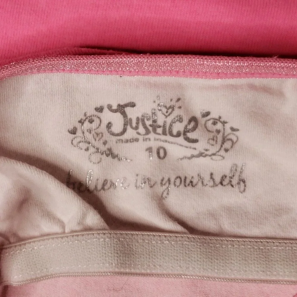 Justice Girls Pink Cami Bundle 10